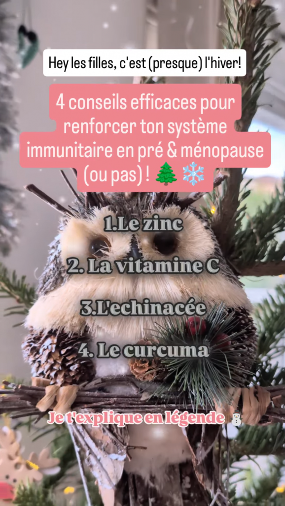 immunité ménopause hiver