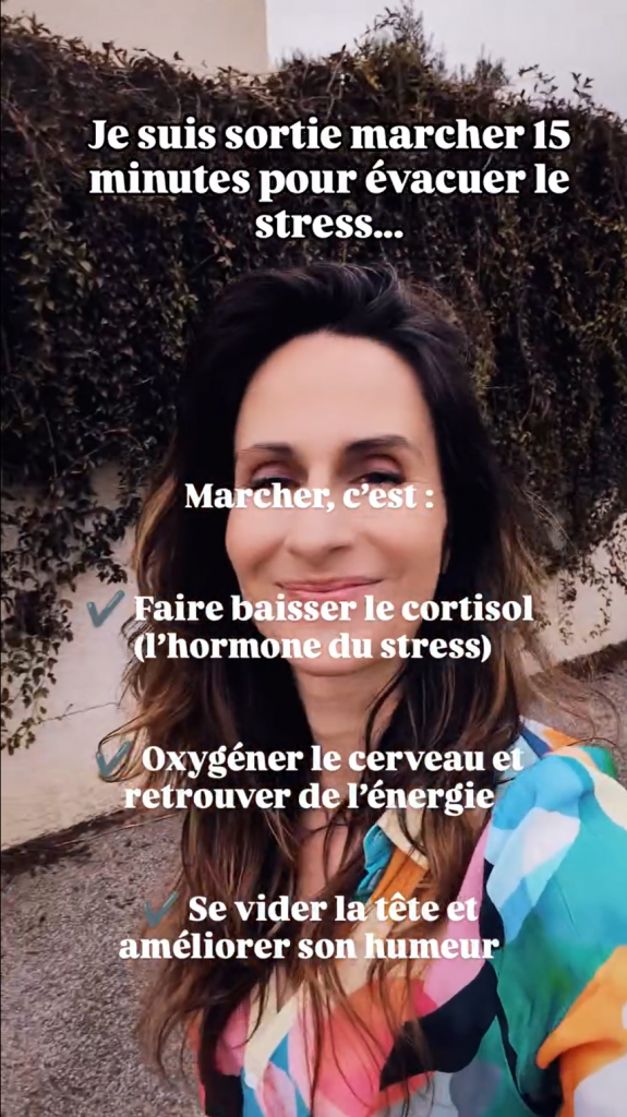 marcher ménopause stress